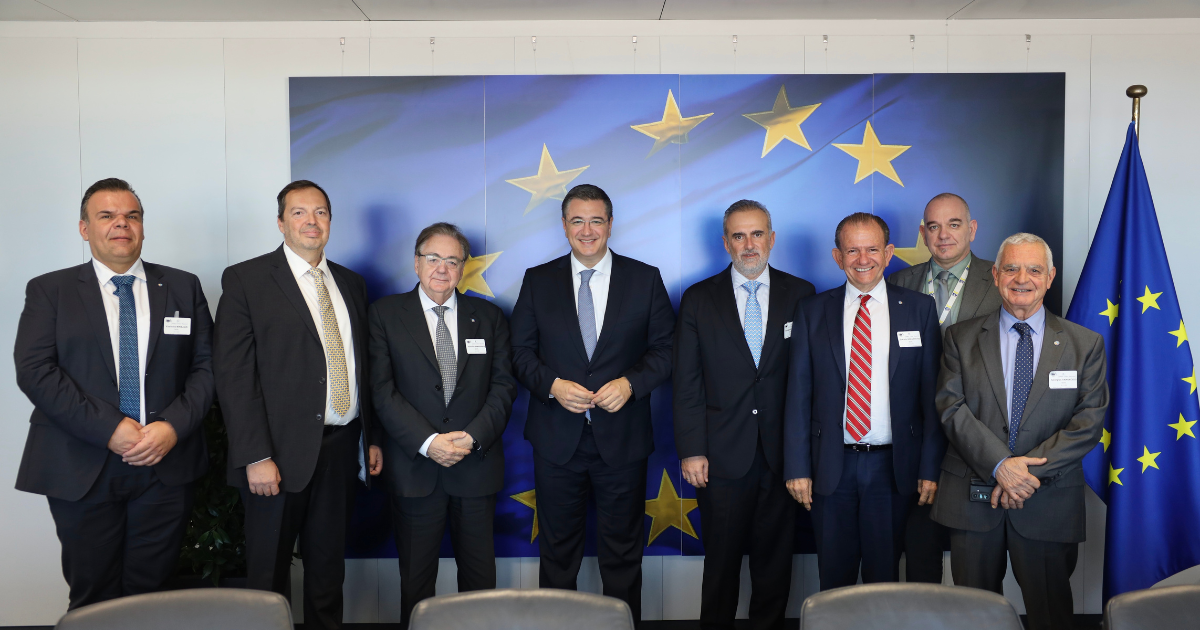 Συνάντηση Διευθύνοντος Συμβούλου και Γ.Γ. ΕΛΙΜΕ με τον Ευρωπαίο Επίτροπο